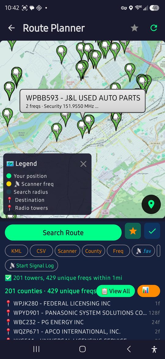 P25 trunked detail — TGID and site information